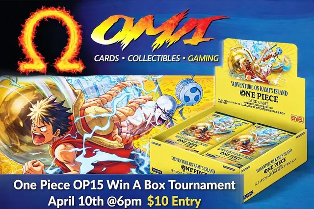 Omni’s Facebook event cover for One Piece OP15 Win A Box Tournament!