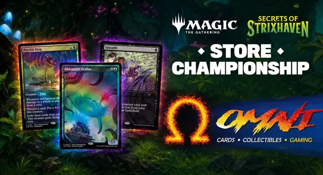 Omni’s Facebook event cover for MTG Secrets Of Strixhaven Store Championship